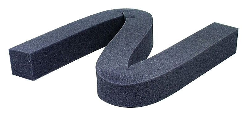 M-D 02006 Air Conditioner Weatherstrip, 1-1/4 in W, 1-1/4 in Thick, 42 in L, Foam, Gray