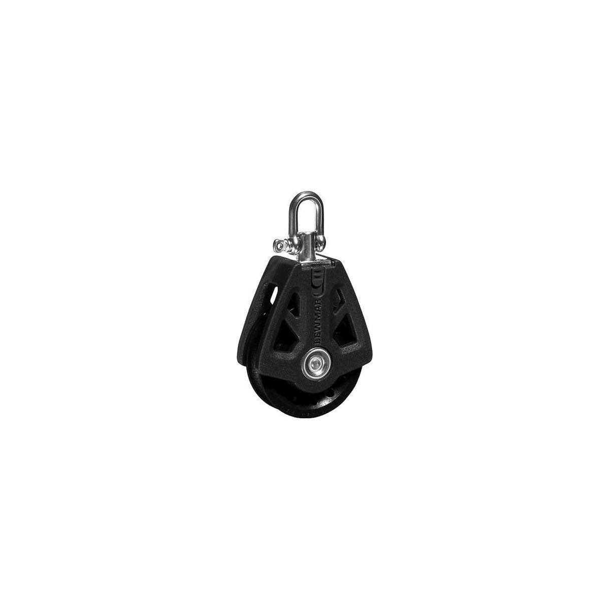 Lewmar 60MM Synchro Block, Single Black, 5/16" - 3/8" Line