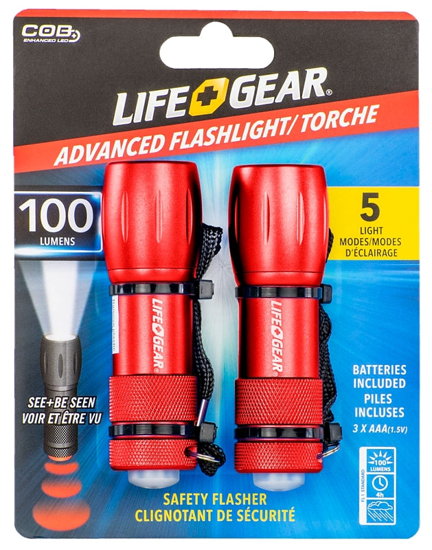 LifeGear LG09-60660-SA4 Max Flashlight, Mini, AAA Battery, Alkaline Battery, LED Lamp, 160 Lumens