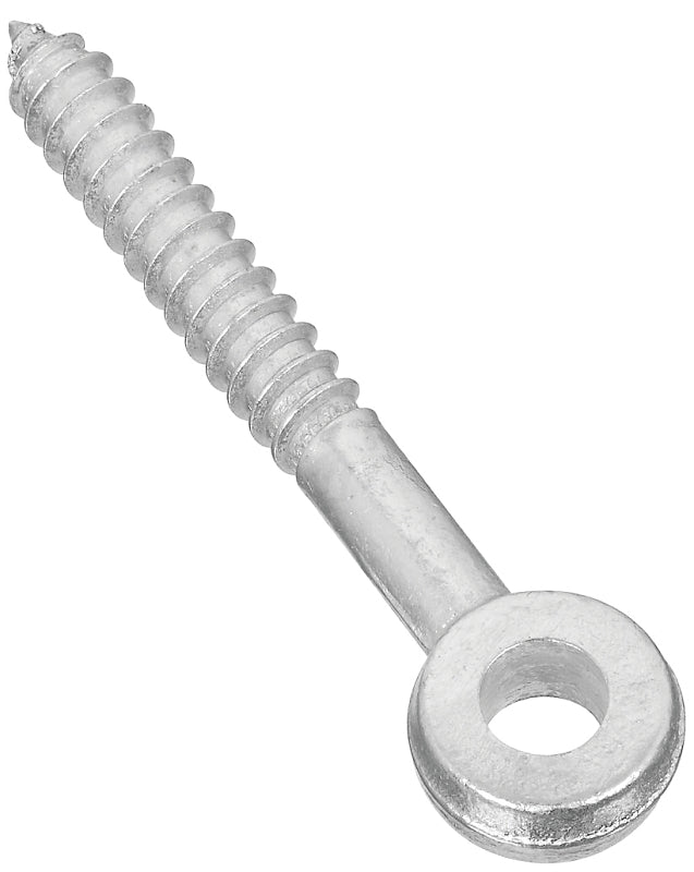 National Hardware 296BC Series N131-227 Screw Eye, 3-1/4 in L Thread, 5 in OAL, 150 lb Working Load, Steel, Zinc