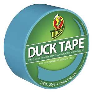 Duck 1265020 Duct Tape, Aqua, 8 mil Thick, 20 yd L, 1.88 in W