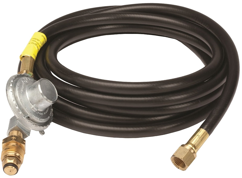 Mr. Heater F273072 Propane Hose Assembly, 400 to 600 psi, 3/8 in, 3/8 in, Female Flare x Soft Nose POL, 12 ft L Hose