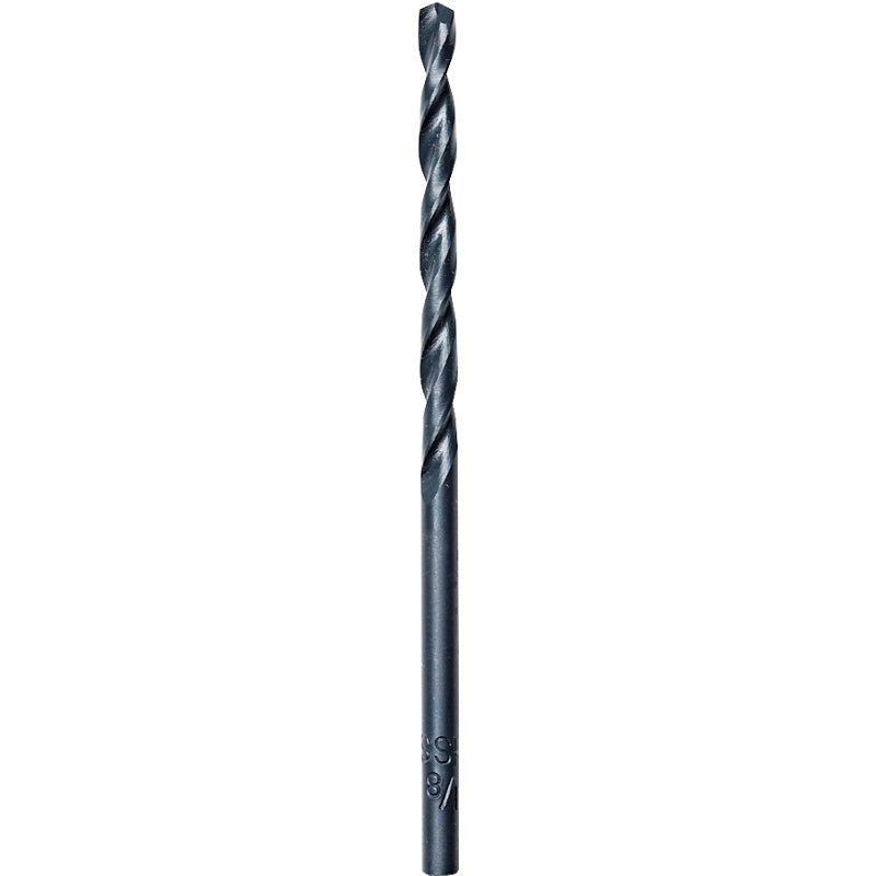 Milwaukee 48-89-2722 Jobber Drill Bit, 1/4 in Dia, 4 in OAL, Parabolic Flute, 3-Flute, 1/4 in Dia Shank