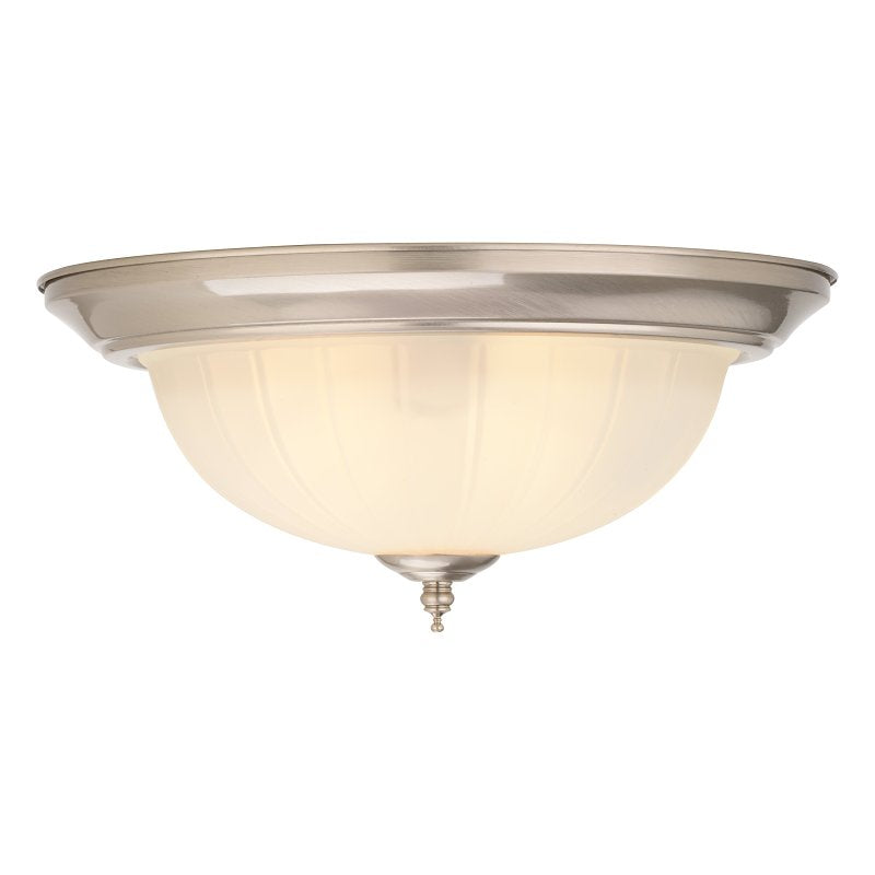 Boston Harbor OG24009B Ceiling Light, 2-Lamp, CFL Lamp, Satin Nickel Fixture