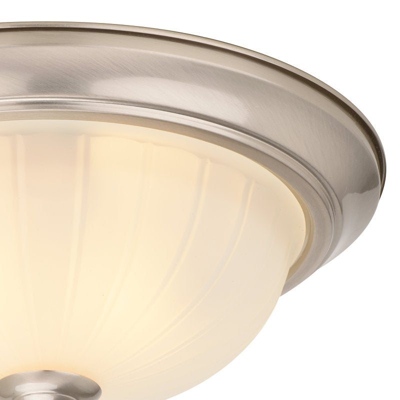 Boston Harbor OG24009B Ceiling Light, 2-Lamp, CFL Lamp, Satin Nickel Fixture