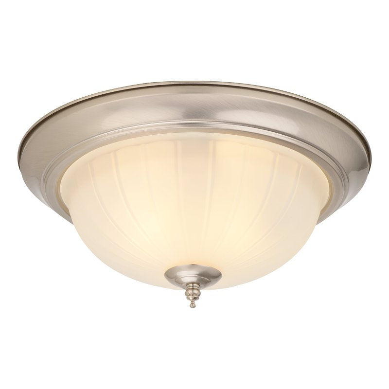 Boston Harbor OG24009B Ceiling Light, 2-Lamp, CFL Lamp, Satin Nickel Fixture