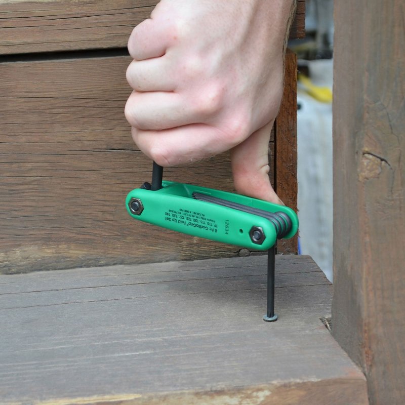 Bondhus 12634 Fold-Up Key Set, 8-Piece, ProGuard, Specifications: Gorilla Grip