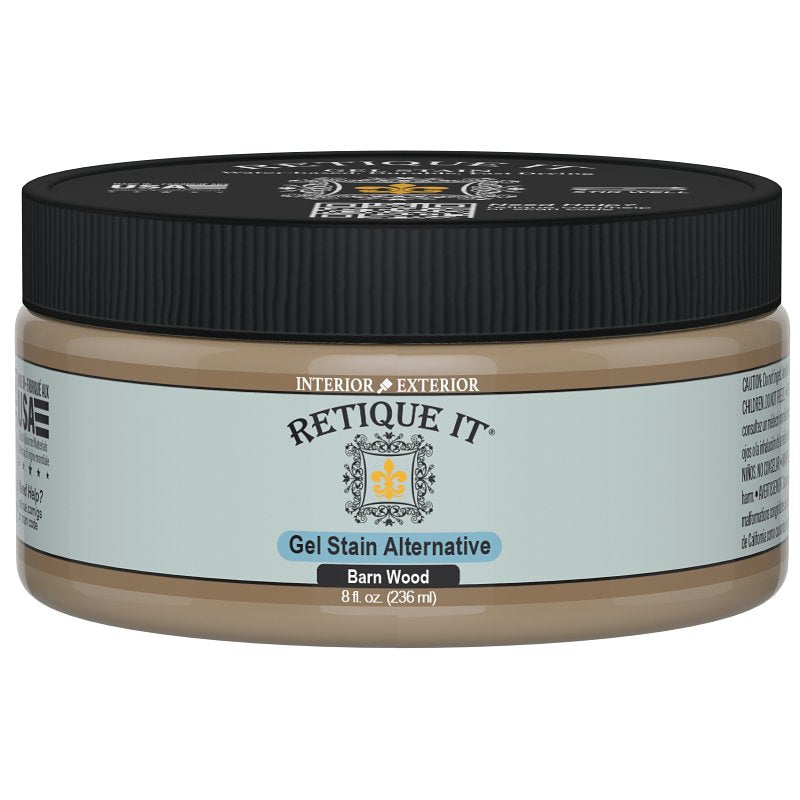Retique It RQ-GS08-BARN-R8 Stain Alternative, Barn Wood, Gel, 8 oz