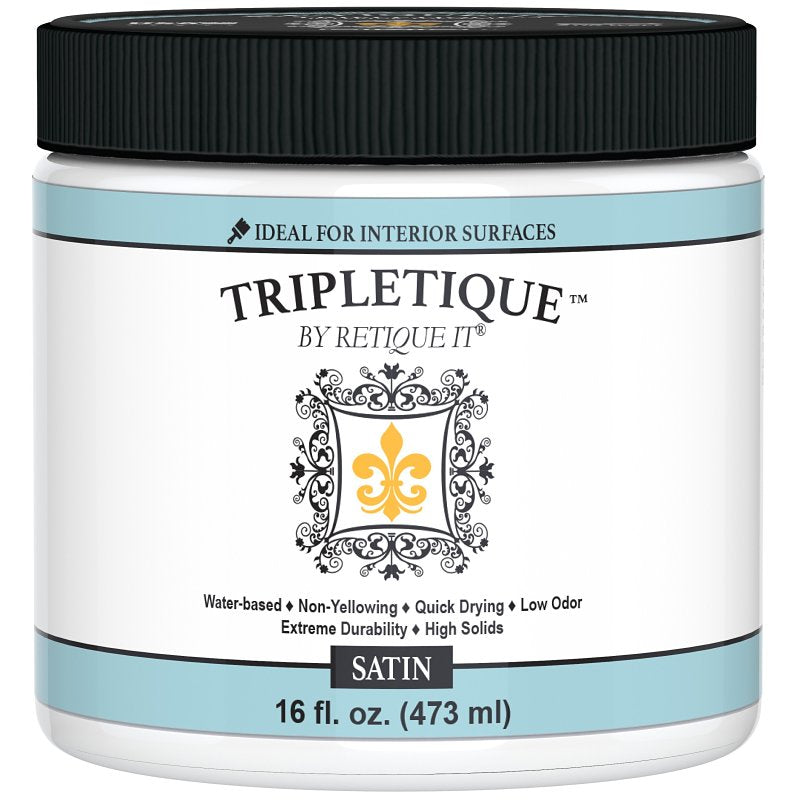 Retique It Tripletique RQ-TPLQ16S-R10 Interior Top Coat, Satin, 16 oz