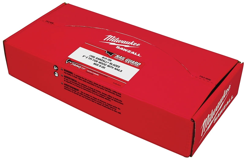 Milwaukee 48-01-2036 Blade, 1.7 in W, 0.03 in L, 5 TPI, Bi-Metal Cutting Edge