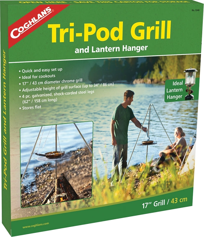 Coghlan's 9340 Tri-Pod Grill, Steel, Galvanized