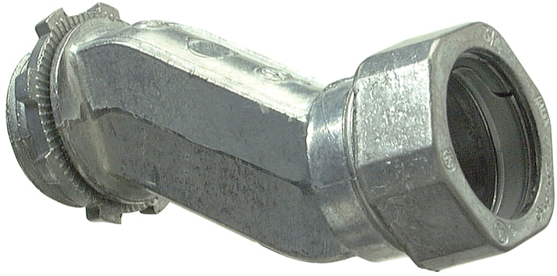 Halex 03907 EMT/Box Offset Connector, 3/4 in Compression, Zinc, Each, Pack of 10