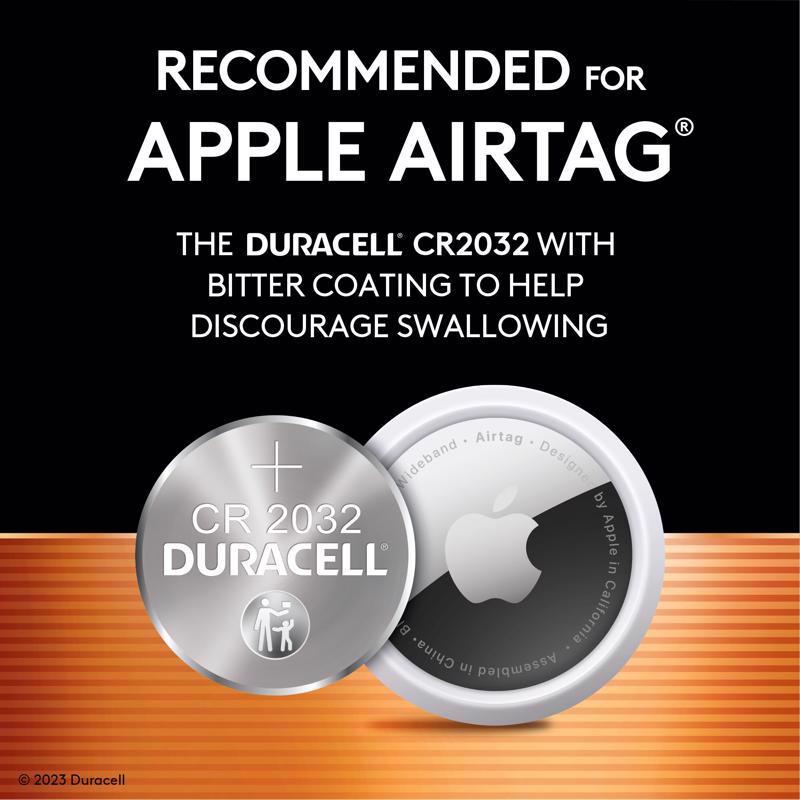 Duracell Lithium Coin 2032 3 V 265 mAh Security and Electronic Battery 6 pk, Pack of 6