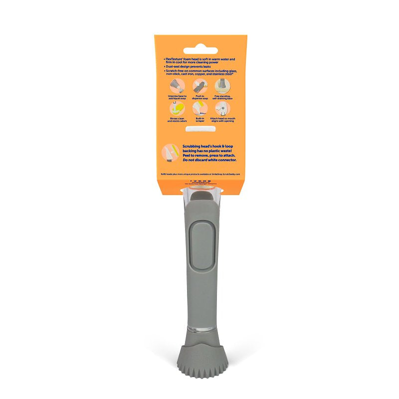 Scrub Daddy FG2201201006CS Soap Dispensing Dishwand, Foam/Plastic, Gray/Yellow