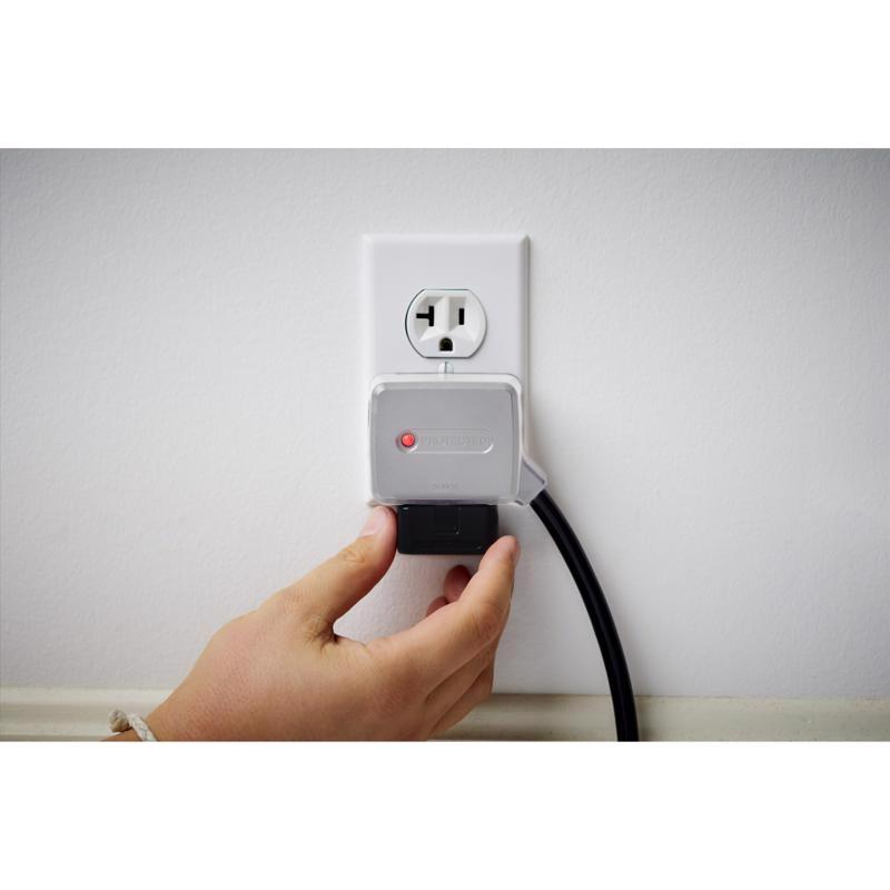 Charg 10 ft. L 6 outlets Power Strip w/Surge Protection Black 1000 J