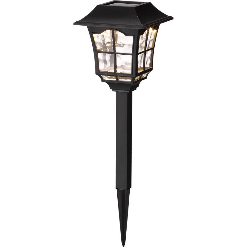 Living Accents Black Solar Powered 0.06 W LED Pathway Light 1 pk, Pack of 12
