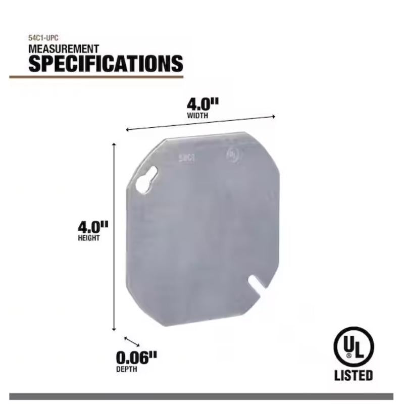 Southwire Octagon Steel Box Cover