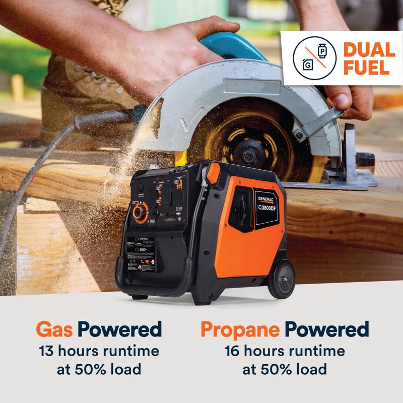 Generac 3000 W Gas/LP Inverter Generator