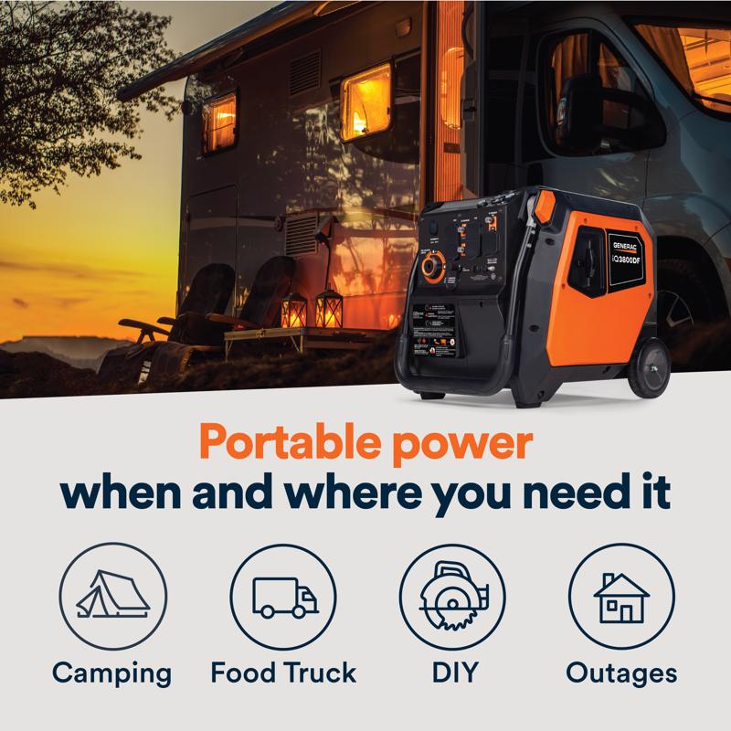 Generac 3000 W Gas/LP Inverter Generator