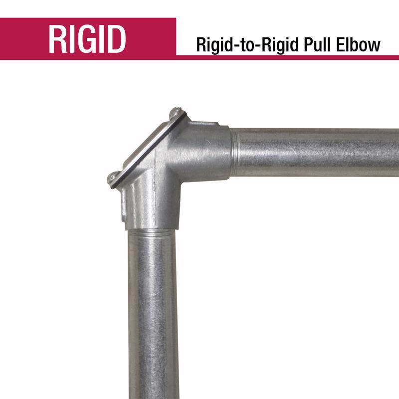 Sigma Engineered Solutions ProConnex 3/4 in. D Die-Cast Zinc Pull Elbow For Rigid/IMC 1 pk