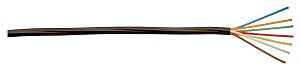 CCI 553076607 Thermostat Wire, 18 AWG Wire, 7-Conductor, Copper Conductor, Polypropylene Insulation, PVC Sheath, 150 V