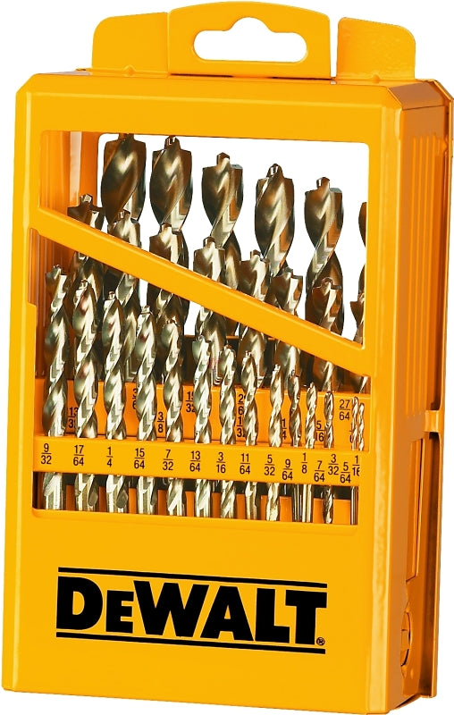 DEWALT DW1969 Drill Bit Set, High-Performance, 29-Piece, Steel, Ferrous Oxide