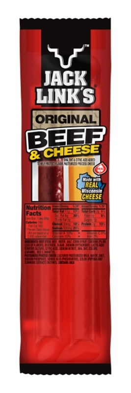 Jack Link's 01139 Snack, Stick, Original, 1.2 oz Bag, Pack of 16