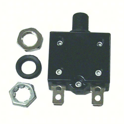 Sierra CB41230 Push Button Circuit Breaker, 20 Amp, White