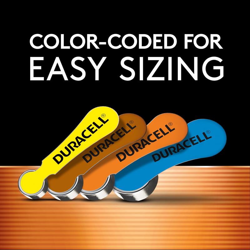 Duracell Zinc Air 10 1.4 V 100 mAh Hearing Aid Battery DA10 8 pk