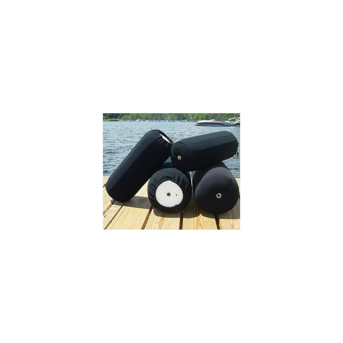 Taylor 9031 Fleece Fender Boots for Center Rope Tube Fenders, 8″ x 20″, Black