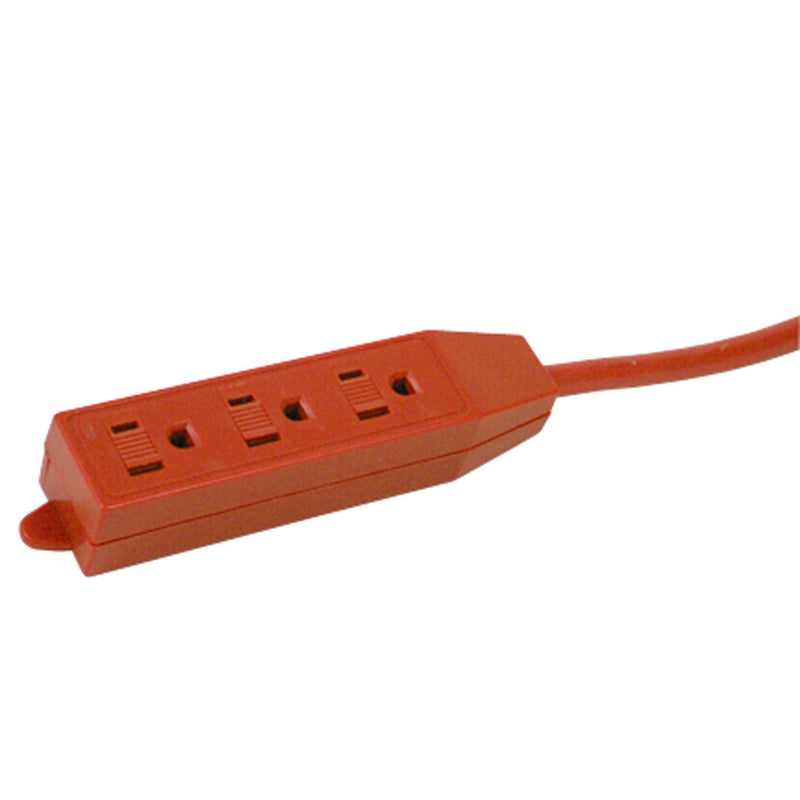 Ace Indoor 3 ft. L Orange Triple Outlet Cord 14/3 SJT