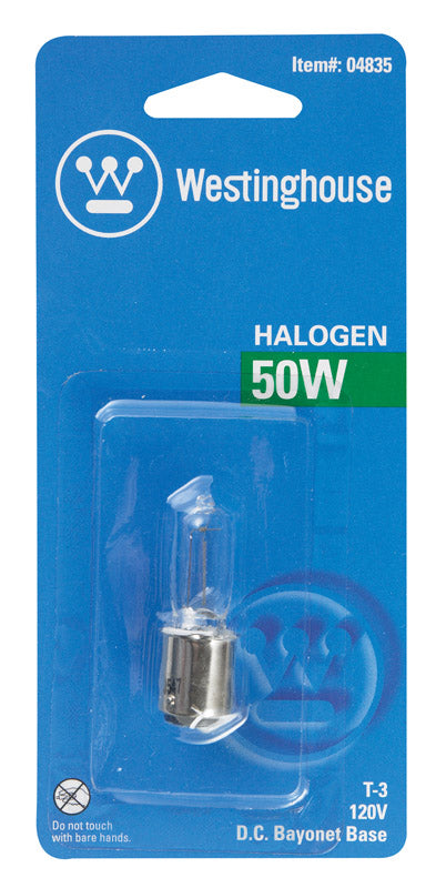 Westinghouse 50 W T3 Specialty Halogen Bulb 600 lm Bright White 1 pk