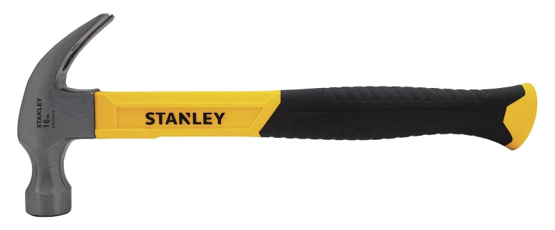 STANLEY STHT51512 Nailing Hammer, 16 oz Head, Curved Claw Head, HCS Head, 13 in OAL