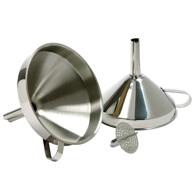 Norpro 245 Funnel, 5 in Dia, Stainless Steel, Silver