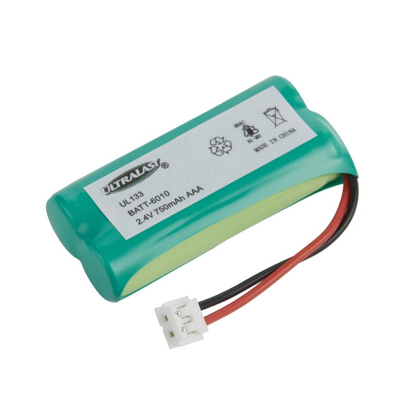 UltraLast NiMH AAA 2.4 V 750 mAh Cordless Phone Battery BATT-6010 1 pk