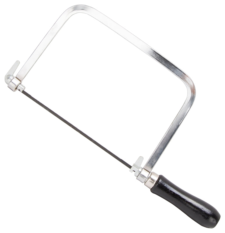 Vulcan JL52079 Coping Saw, 6 in L Blade, (3) 24 TPI, (1) 1 TPI and (1) 15 TPI, Carbon Steel Blade, Ergonomic Handle