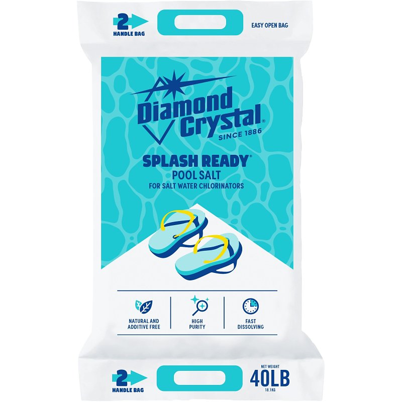 POOL SALT CRYSTAL 40LB, Pack of 63