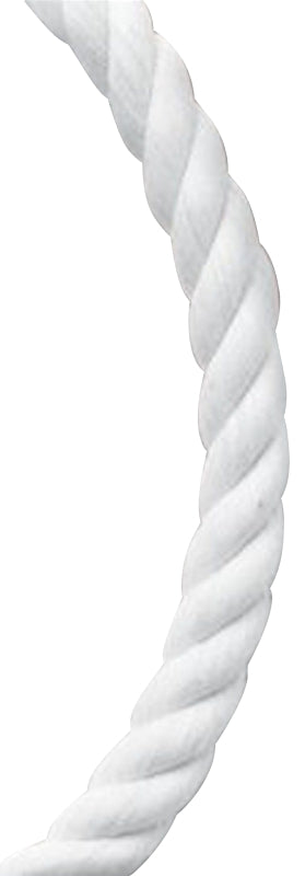 Baron 54021 Rope, 5/8 in Dia, 140 ft L, 5/8 in, 1169 lb Working Load, Nylon, White