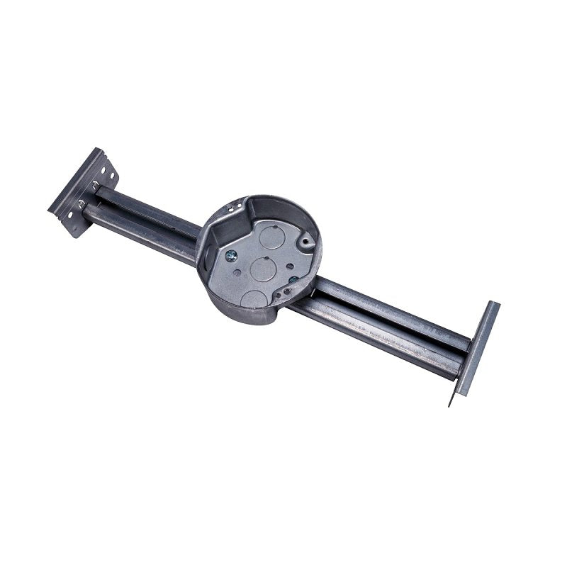 Southwire 54151-CFBH Ceiling Fan Box, 4 in W, 1-1/2 in D, 4 in H, 4-Knockout, Steel, Galvanized