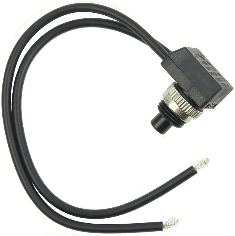 Jandorf 61221 Switch, 3 A, 250 VAC, SPST, Lead Wire Terminal, Black