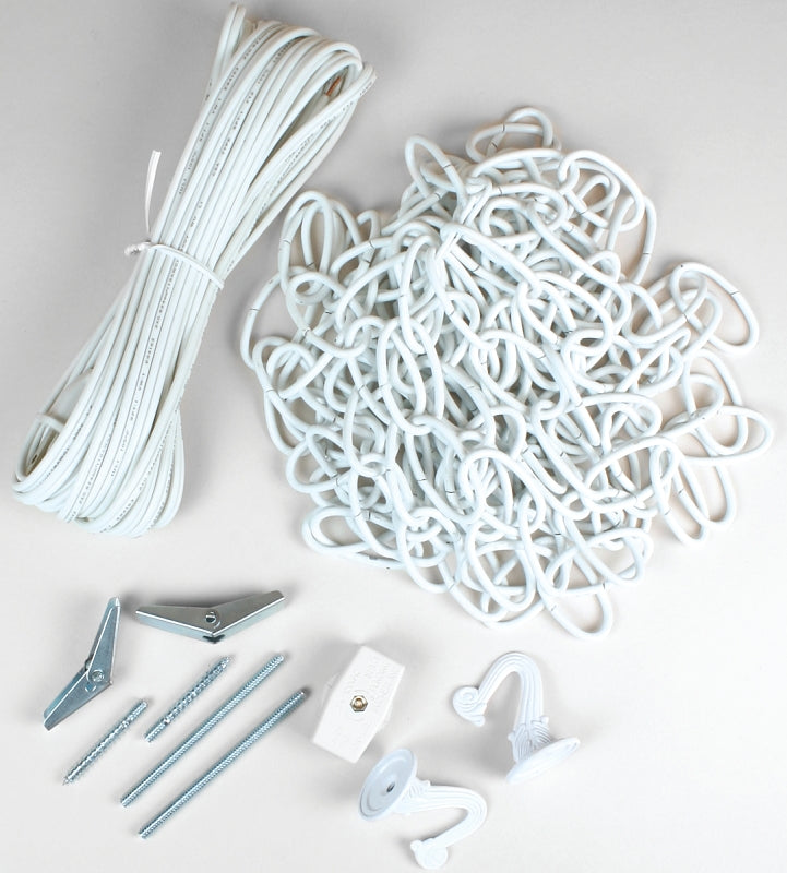 Jandorf 60262 Swag Kit, Ceiling, White