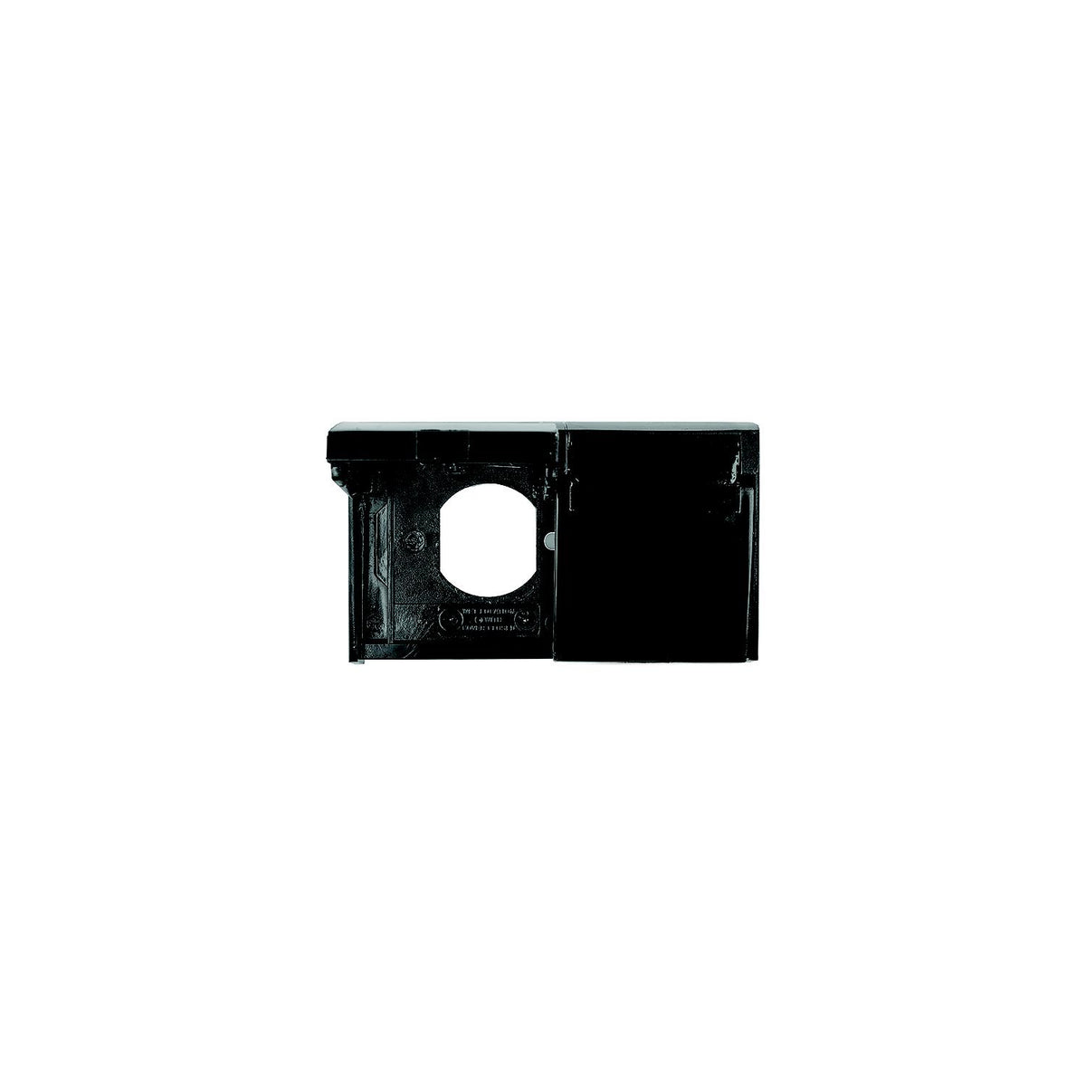 JR Products 0512115 Black Duplex Weatherproof RV Outlet Cover