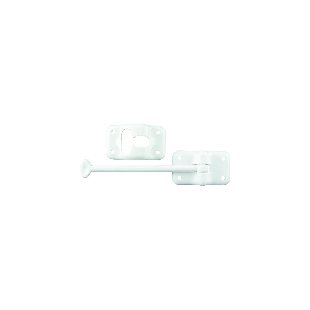JR Products Plastic T-Style Door Holder, 6″ Polar White