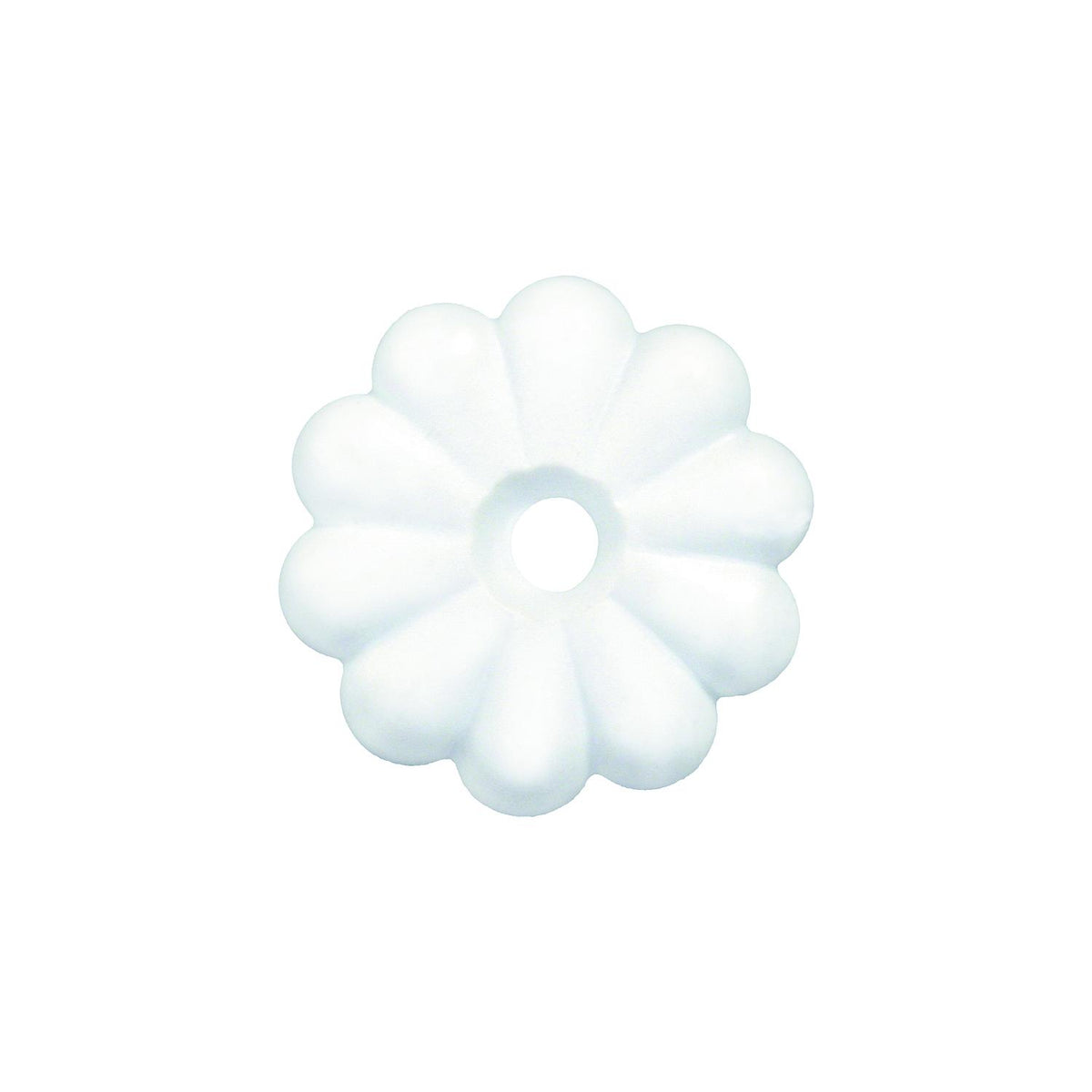 JR Products Plastic Rosettes, White, 14/pk