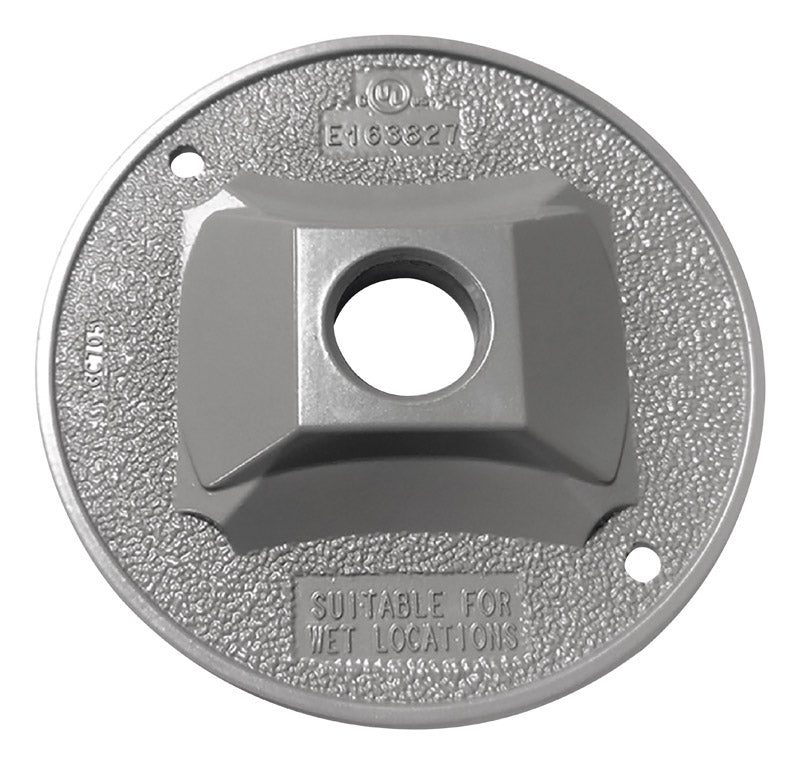 Sigma Engineered Solutions Round Die-Cast Metal 4.13 in. H X 4.13 in. W Lampholder Cover