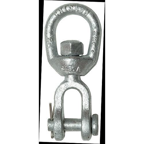 Galvanized Jaw & Eye Swivel, 3/8"
