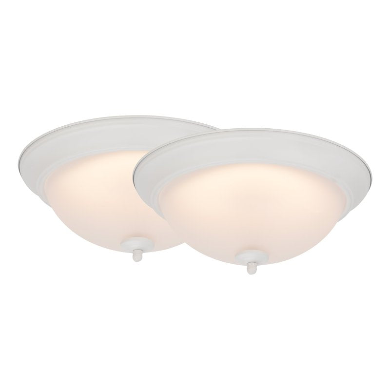 Boston Harbor OG24004WH Ceiling Light, LED Lamp, White Fixture, Powder-Coated Fixture