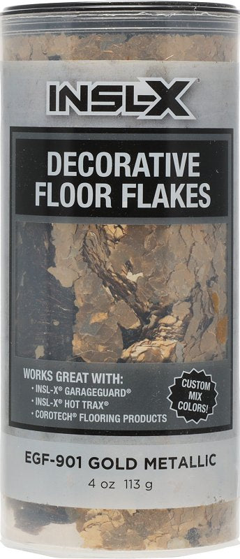 Insl-X EGF901099EA Floor Flake, Metallic Gold, Pack of 6
