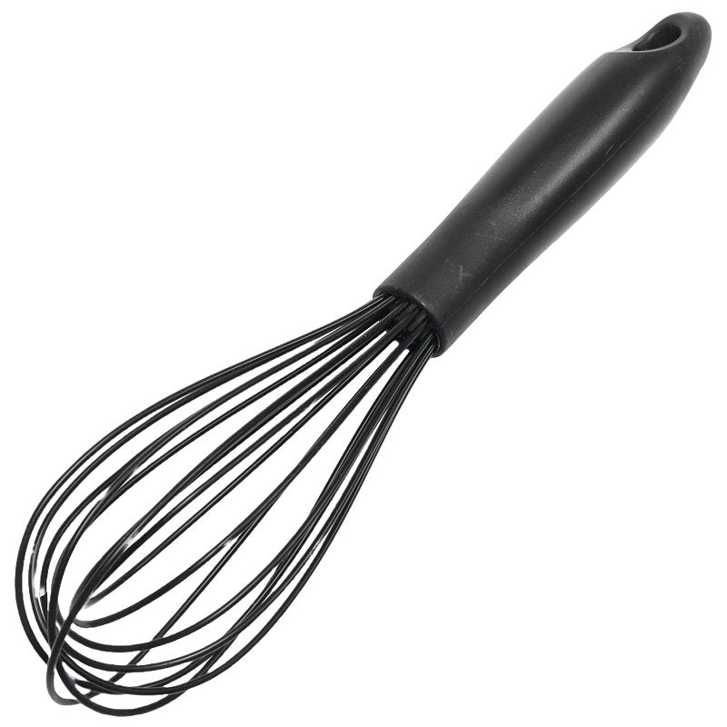 Chef Craft Premium Series 13672 Wire Whisk, 10-1/2 in OAL, Silicone, Black, Plastic Handle