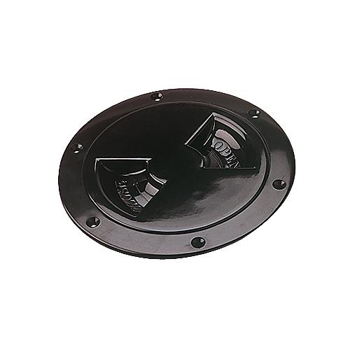Sea-Dog 3371651 Screw Out Deck Plate, 6" Black